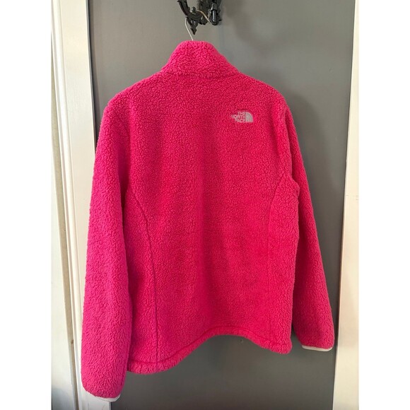 North Face Osito women’s size large bright pink fleece jacket coat - Picture 4 of 5